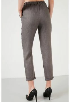 LELA High Waist Trousers- Broek - Dark Beige -LELA Winkel 2dec45ff7ba643979cf3b6e5fd7367cd
