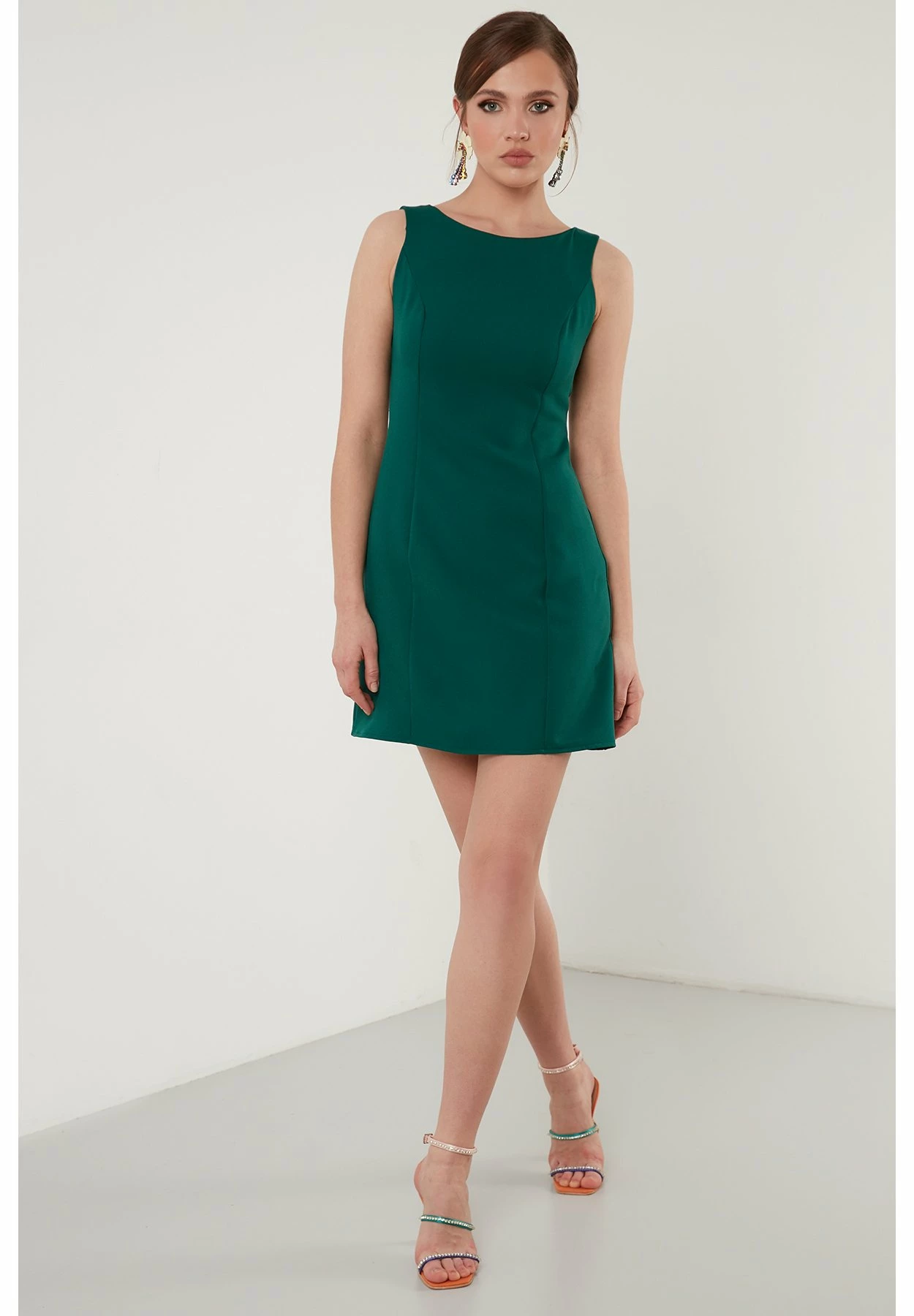 LELA Slim Fit - Etui-Jurk - Emerald Green 4 LELA Slim Fit - Etui-Jurk - Emerald Green - Afbeelding 2