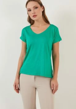 LELA V Neck- T-Shirt Basic - Benetton Color