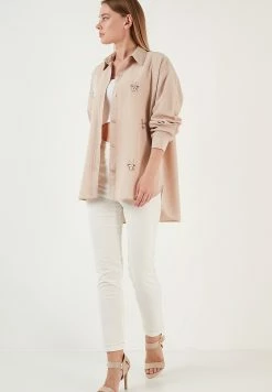 LELA Loose Fit - Overhemdblouse - Stone 7 LELA Loose Fit - Overhemdblouse - Stone -LELA Winkel 327cd4e1526b4e6ea9aba6937e6c9e88