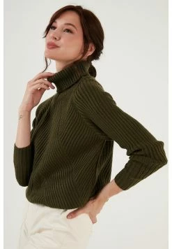 LELA Regular Fit - Trui - Khaki -LELA Winkel 3350338d7e0c4737a6172556fa42640b
