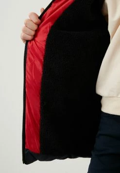 LELA Removable Hooded Inflatable - Winterjas - Red-Stone Colored-Navy Blue -LELA Winkel 376601a7911c4b2a824b6a9768e00088