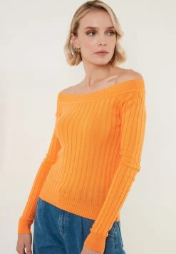 LELA Regular Fit - Trui - Orange -LELA Winkel 3825537077bd4516873e040012b8c6b3