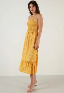 LELA Regular Fit - Jurk - Yellow -LELA Winkel 3860da07acf844a3b900b134f3c1b972