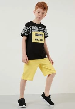 LELA Regular Fit Shorts And T-Shirt - Shorts - Black -LELA Winkel 39122fb24f524ad8acefbb61024a3ede