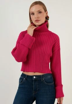LELA Loose Fit - Trui - Fuchsia -LELA Winkel 39ed0d206aa74fe9be41107e8bc6293d