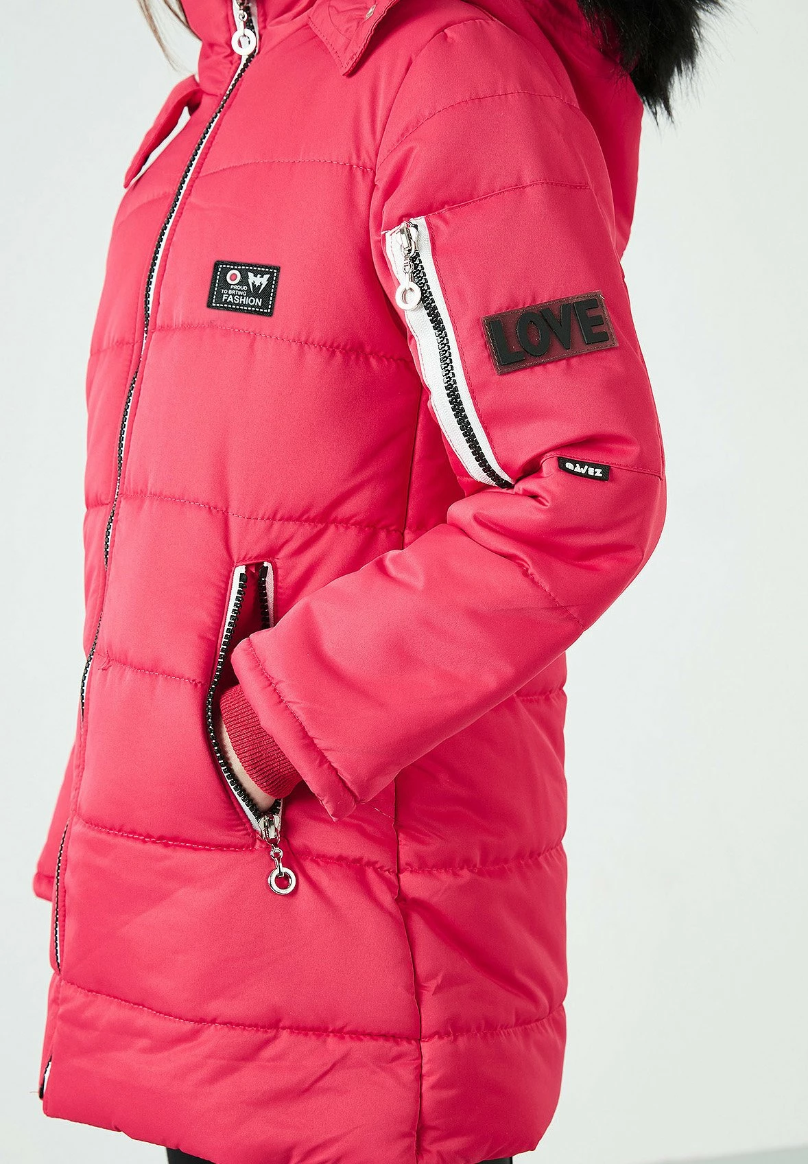 LELA Regular Fit - Winterjas - Pink 5 LELA Regular Fit - Winterjas - Pink - Afbeelding 3