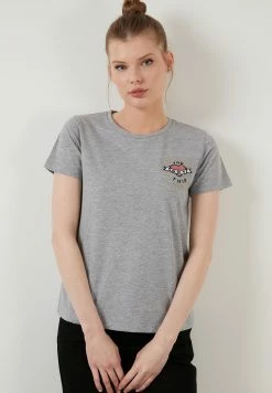 LELA T-Shirt Print - Grey-Melange 11 LELA T-Shirt Print - Grey-Melange -LELA Winkel 3a6cb603d8034b59bc3cced2d0bf3972