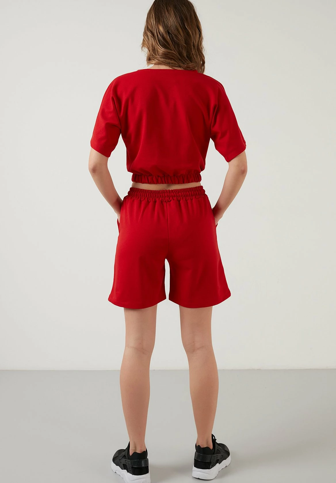 LELA Two Piece Set - Regular Fit - Shorts - Red 5 LELA Two Piece Set - Regular Fit - Shorts - Red - Afbeelding 3