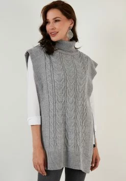 LELA Regular Fit - Trui - Grey -LELA Winkel 3bec7c1a40034ca7b7c2bc718fe67e2f