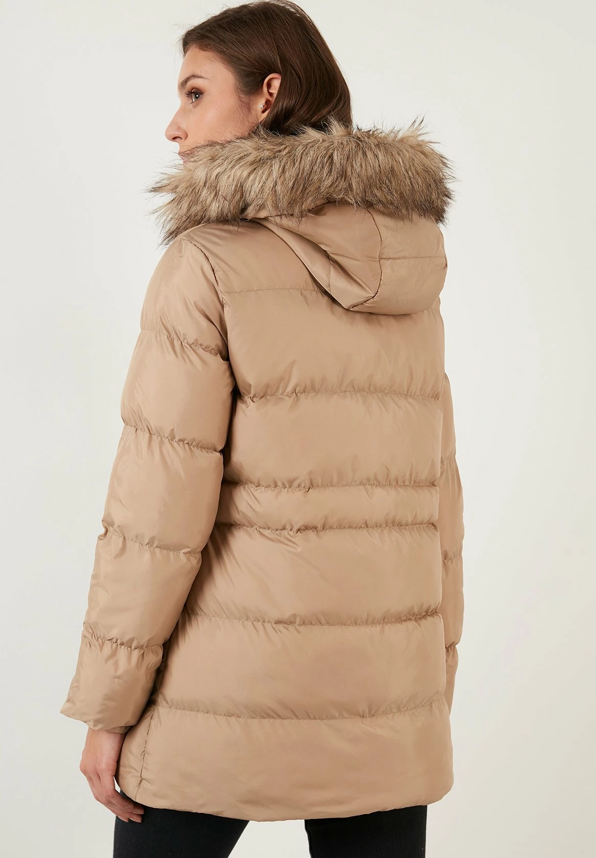 LELA Regular Fit - Winterjas - Dark Beige 5 LELA Regular Fit - Winterjas - Dark Beige - Afbeelding 3