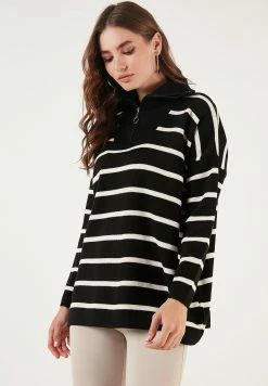 LELA Trui - Black/Light Stone -LELA Winkel 42856919149a47f8943a0764575cd1f3