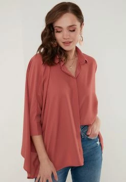 LELA Oversized - Overhemdblouse - Dusty Rose Color -LELA Winkel 4613a6dae5894549b89adfbf3823e47f