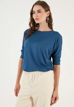 LELA Crew Neck- Longsleeve - Indigo -LELA Winkel 4877e08d911f4850b5bcd86d8f5241e3