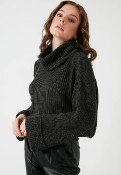 LELA Regular Fit - Trui - Anthracite -LELA Winkel 48971f9088a84931b865feb4c3486231