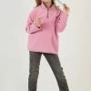 LELA Fleece Trui - Pink -LELA Winkel 49a5bd56237847d494b52e1cbd0b89be