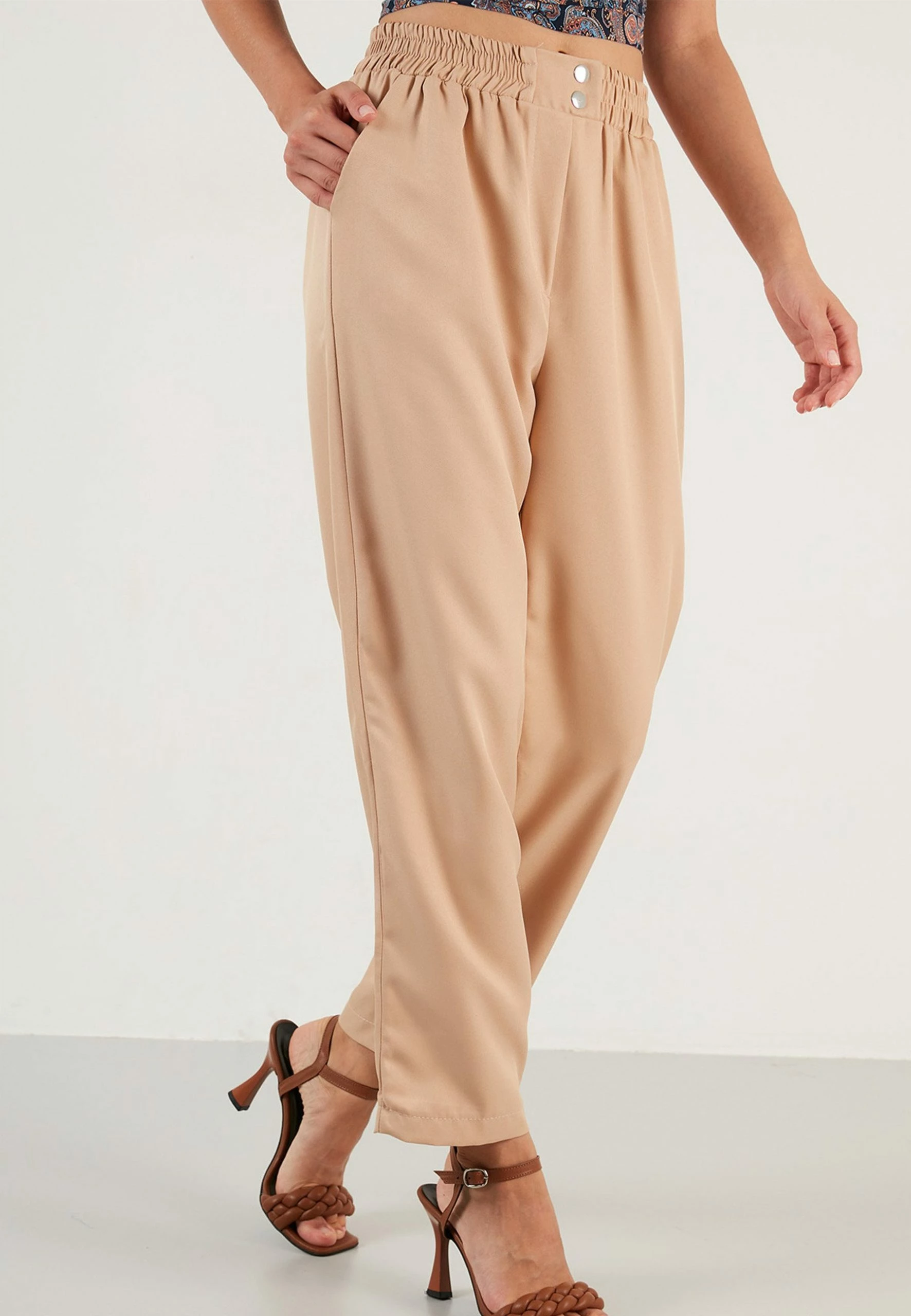 LELA Regular Fit - Broek - Camel 7 LELA Regular Fit - Broek - Camel - Afbeelding 5