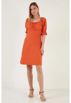 LELA Regular Fit - Jurk - Dark Orange -LELA Winkel 4ad15c9291b445f1ae091948aa21574c