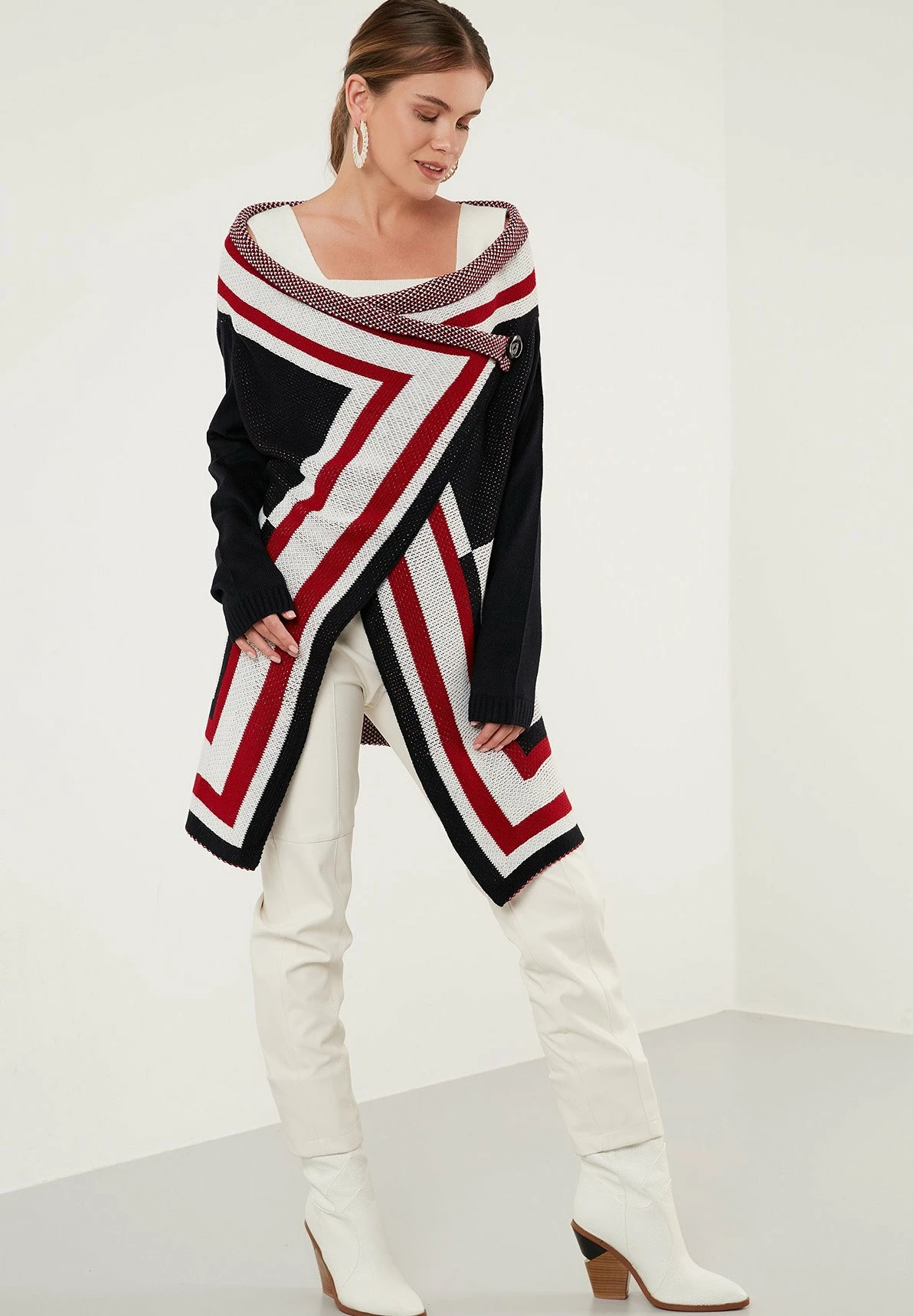 LELA Regular Fit - Vest - Dblue/Ecru/Red 8 LELA Regular Fit - Vest - Dblue/Ecru/Red - Afbeelding 6