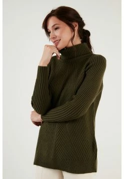 LELA Regular Fit - Trui - Khaki -LELA Winkel 4e5a914dff1c4ba797f19fa41517e53c