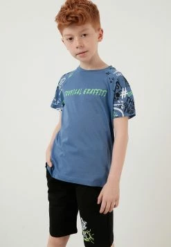 LELA Regular Fit T-Shirt And Shorts - Trainingspak - Royal Blue/Black/Light Green 13 LELA Regular Fit T-Shirt And Shorts - Trainingspak - Royal Blue/Black/Light Green -LELA Winkel 4e93c6cac895456495a0ba8104087e3d