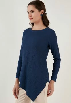 LELA Regular Fit - Blouse - Indigo -LELA Winkel 4f0cc7f74a3b4510916865522109d350