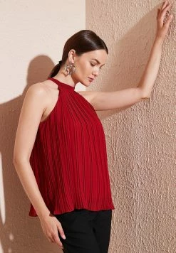 LELA Regular Fit - Blouse - Red -LELA Winkel 4fe7fe5895e3496dbe40a2a9c3274039