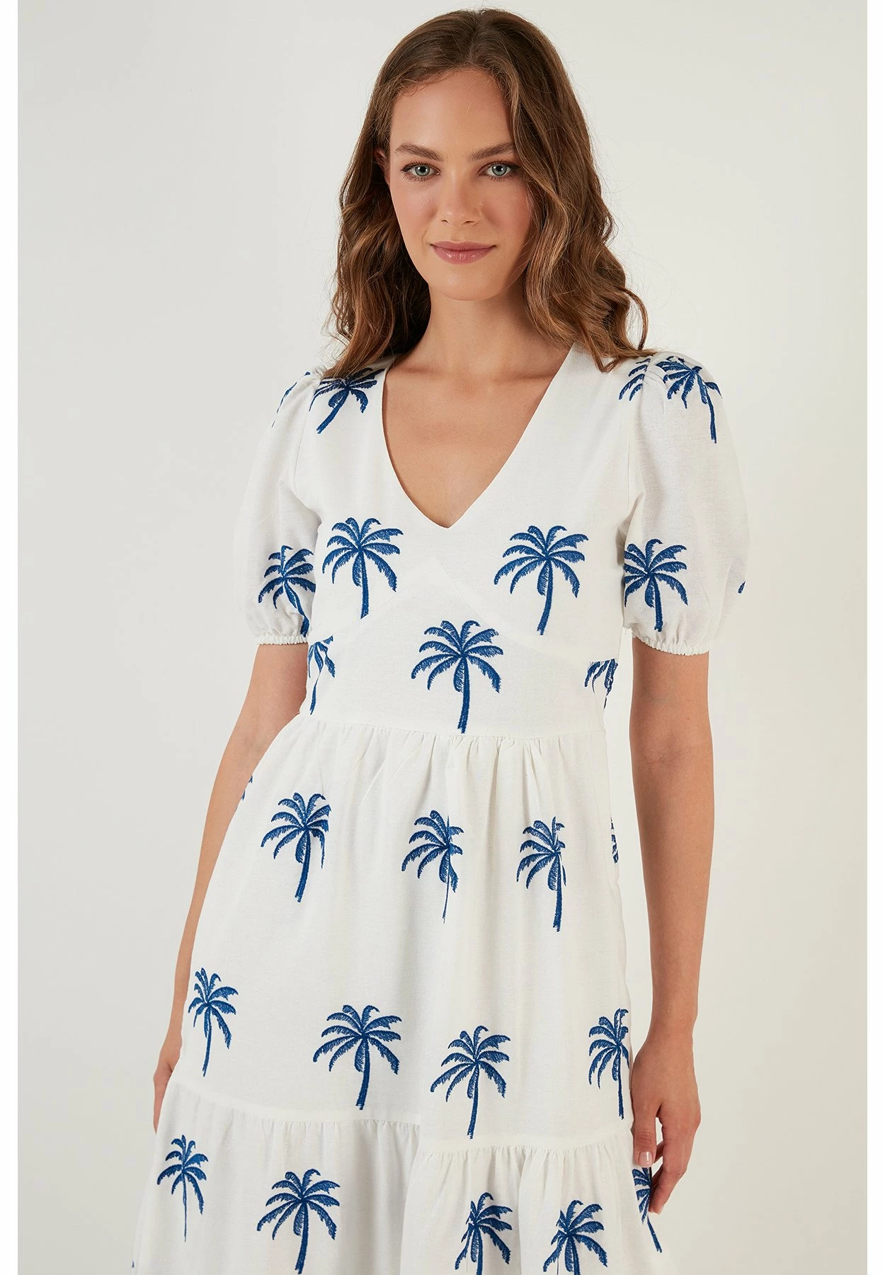 LELA Regular Fit - Maxi-Jurk - Ecru 5 LELA Regular Fit - Maxi-Jurk - Ecru - Afbeelding 3