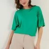 LELA Loose Fit - Blouse - Benetton Color -LELA Winkel 50005081a16240189b95134517d7aec9