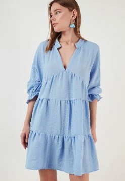 LELA Regular Fit - Jurk - Blue