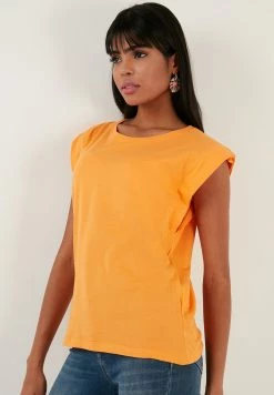 LELA Crew Neck - T-Shirt Basic - Orange -LELA Winkel 50af2ab37f464eccb9374e600f734b6d
