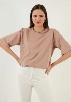 LELA Loose Fit - T-Shirt Basic - Biscuit -LELA Winkel 520eaff2908e46c0a01d33443d01bfc3