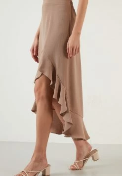 LELA Regular Fit - A-Lijn Rok - Mink -LELA Winkel 52f7d493d1024e3a83d73e7b0e43669f