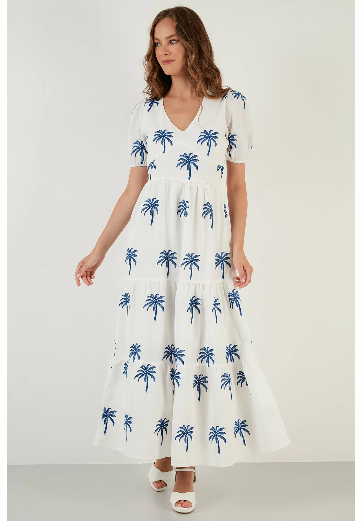 LELA Regular Fit - Maxi-Jurk - Ecru 3 LELA Regular Fit - Maxi-Jurk - Ecru