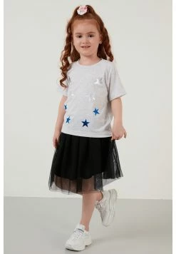 LELA Regular Fit - A-Lijn Rok - Grey Melange -LELA Winkel 585f4e3501664def8c8782eff14bd9de