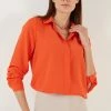 LELA Overhemdblouse - Orange -LELA Winkel 5928f6c2ac394e9f9a9e5bbf962ee34b