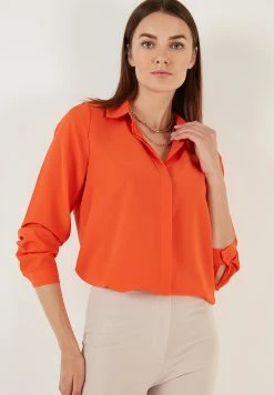 LELA Overhemdblouse - Orange