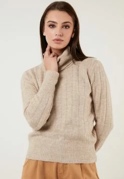 LELA Regular Fit - Trui - Beige -LELA Winkel 5dd9af0774cc49f8add1fc5ad7942ba6