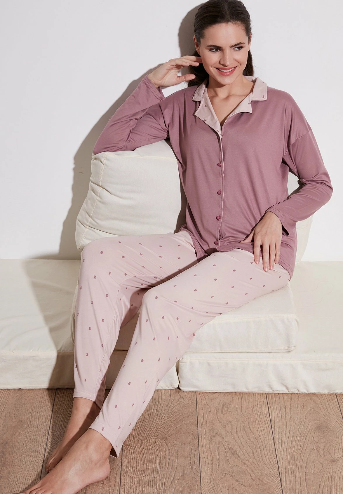 LELA Soft Touch - Pyjama - Powder Pink 8 LELA Soft Touch - Pyjama - Powder Pink - Afbeelding 6
