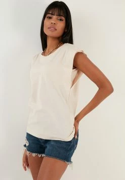 LELA Crew Neck - T-Shirt Basic - Stone 10 LELA Crew Neck - T-Shirt Basic - Stone -LELA Winkel 5e84d33387294f7dbefe5a39ce6074b8