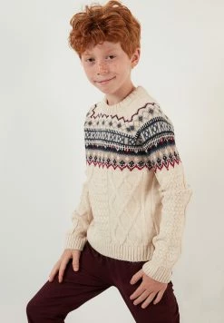 LELA Regular Fit - Trui - Beige -LELA Winkel 5eead8ed68854cb3a579f39113a36ba2