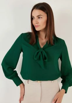 LELA Regular Fit - Blouse - Emerald Green -LELA Winkel 5f608e433b81436b927c4352a7a907c7