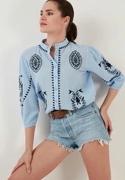 LELA Regular Fit - Overhemdblouse - Baby Blue D Blue -LELA Winkel 5ff0d64849874863980aab448f5d1014