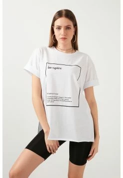 LELA Oversized - T-Shirt Print - White