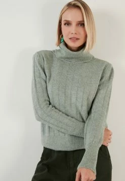 LELA Regular Fit - Trui - Almond Green -LELA Winkel 6103edbde78147f1845b57d8ff8b2dff