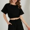 LELA Two Piece Set - Regular Fit - Shorts - Black -LELA Winkel 619596d0c34b4198b54366af8a45fe7f
