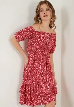 LELA Regular Fit - Jurk - Red 9 LELA Regular Fit - Jurk - Red -LELA Winkel 65516a173d7b496696652f660eadc4eb