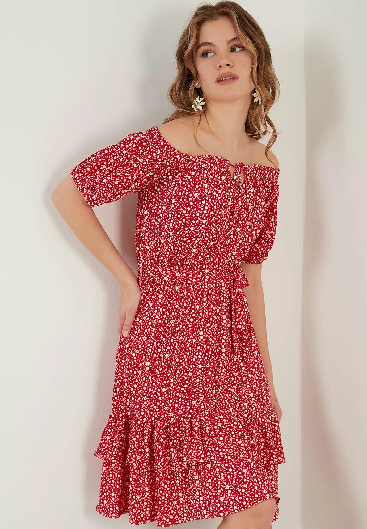 LELA Regular Fit - Jurk - Red 4 LELA Regular Fit - Jurk - Red - Afbeelding 2