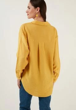 LELA Regular Fit - Overhemdblouse - Mustard -LELA Winkel 658620b035d448ae8dbb204a7edc8d4d