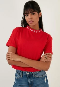LELA Regular Fit - T-Shirt Print - Red -LELA Winkel 65cadba79922414b876cdb13af9dcc99